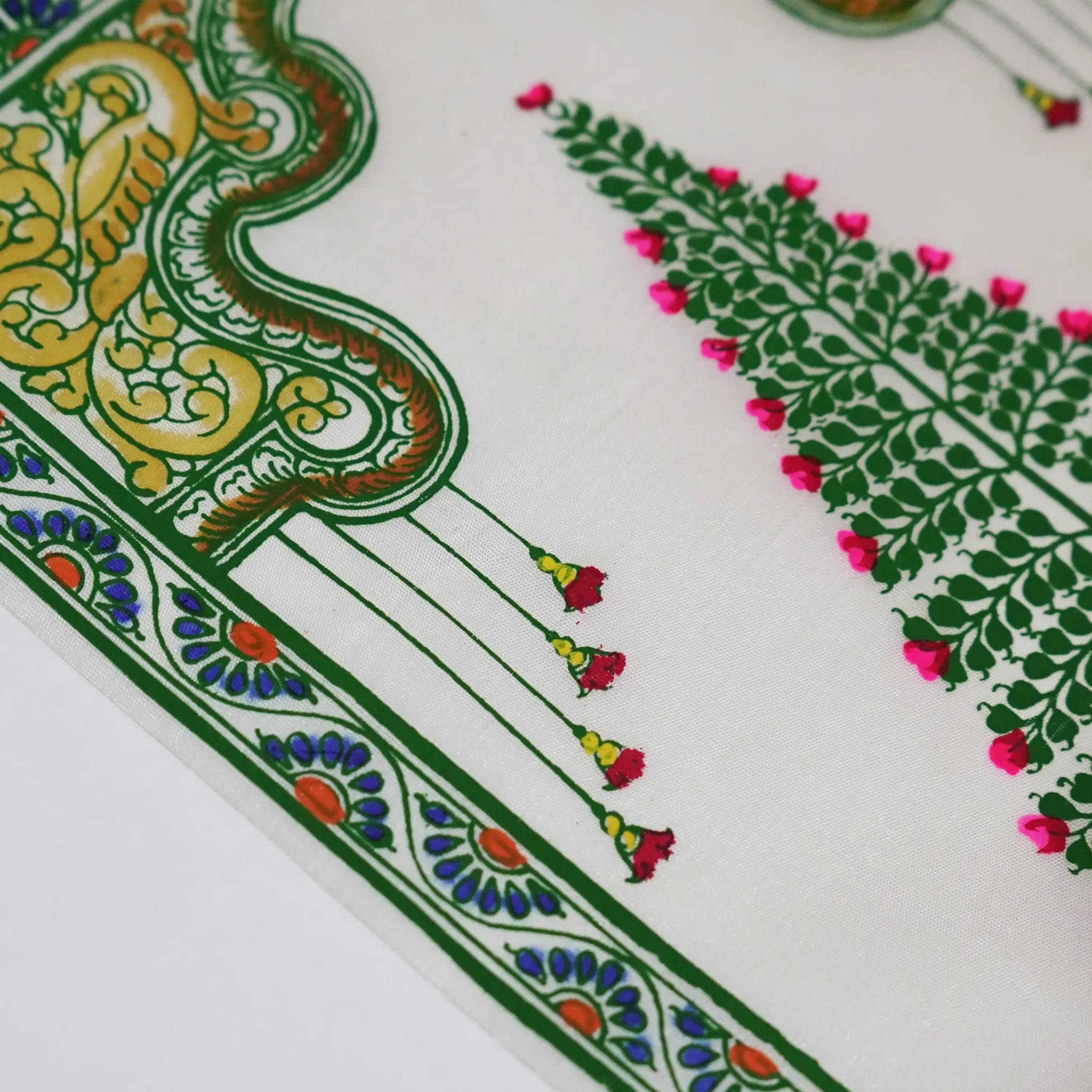 Pattachitra Tree of Life-Dark Green